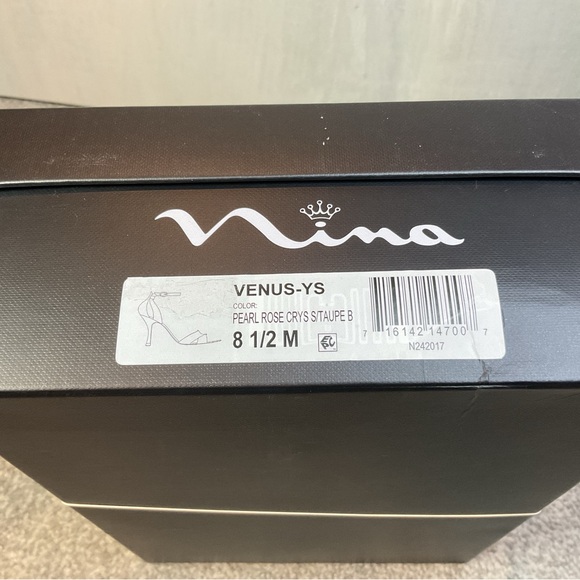 Nina Venus-YS Pearl Rose Crystal Dress Sandals – Size 8.5 (NIB) - Picture 12 of 12